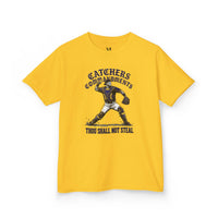 Catchers Commandments Youth Baseball Graphic Tee