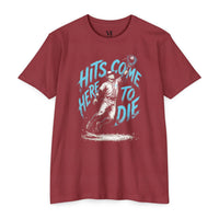 Hits Come Here to Die Baseball Graphic Tee