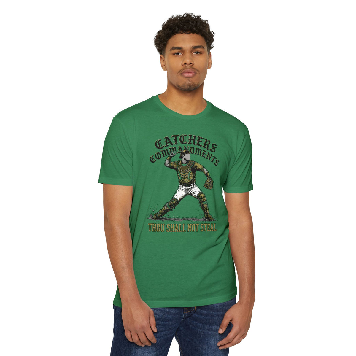Catchers Commandments Baseball Graphic Tee