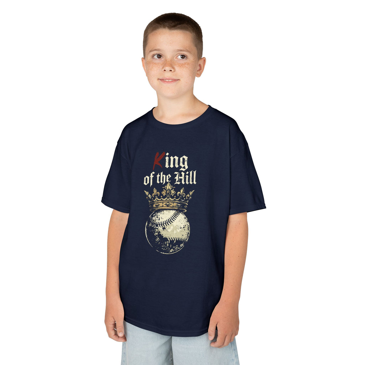 King of the Hill Youth Baseball Graphic Tee