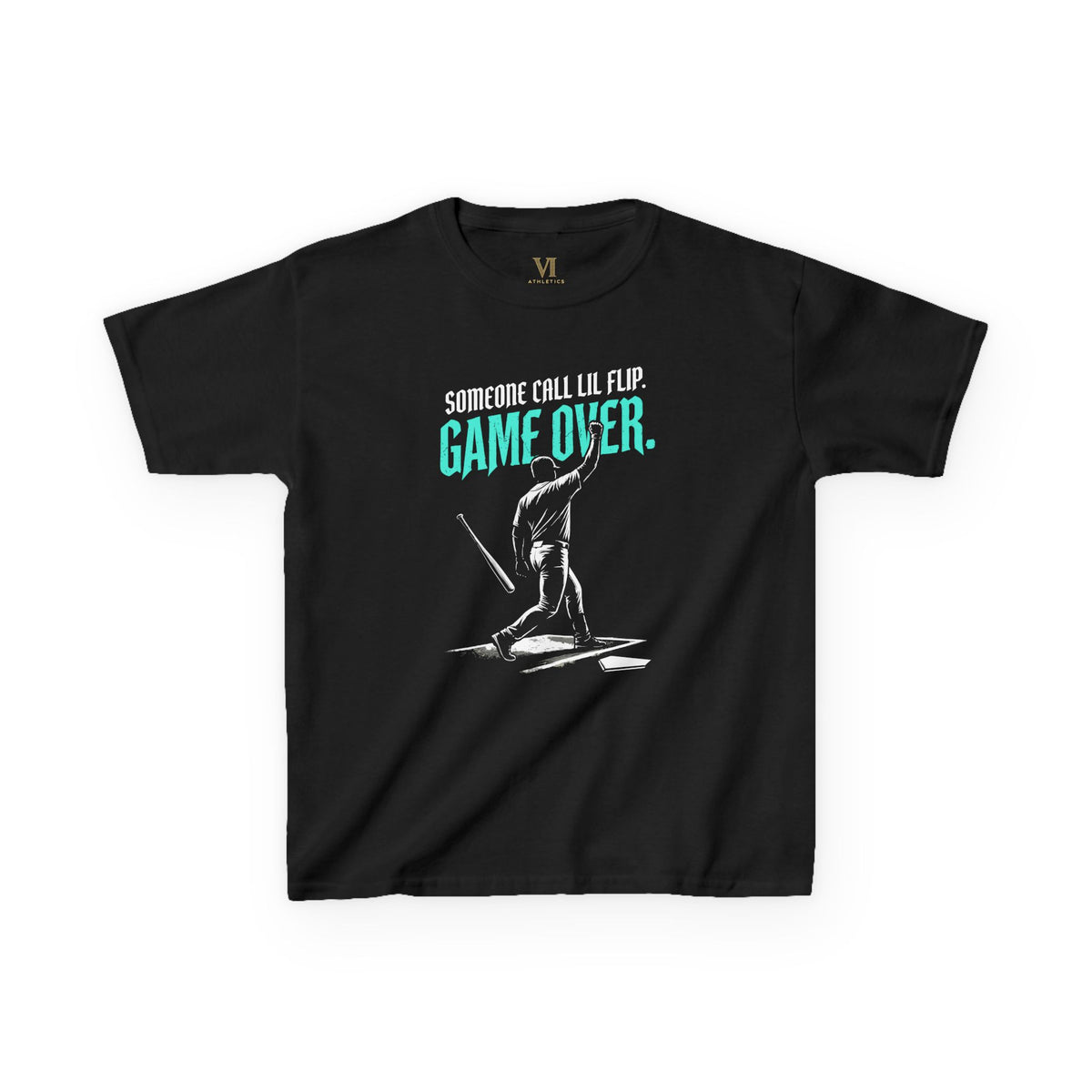 Game Over. Baseball Youth Graphic Tee