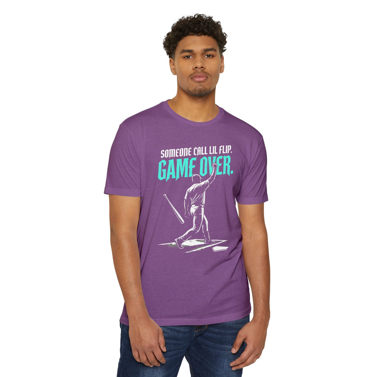 Game Over. Baseball Graphic Tee