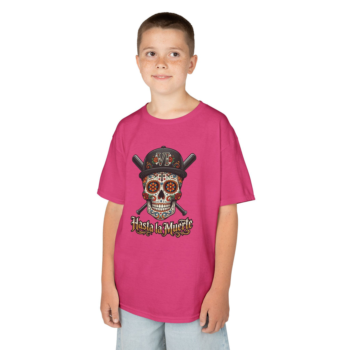 Hasta la Muerte "Until Death" Youth Baseball Graphic Tee