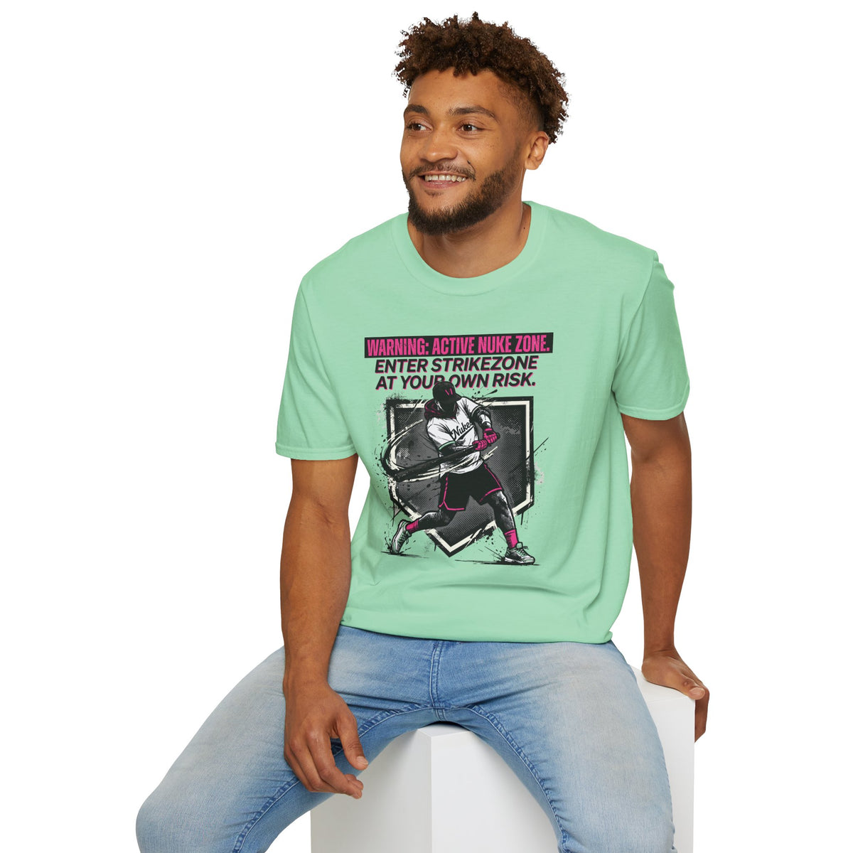 Active Nuke Zone" Baseball Graphic Tee