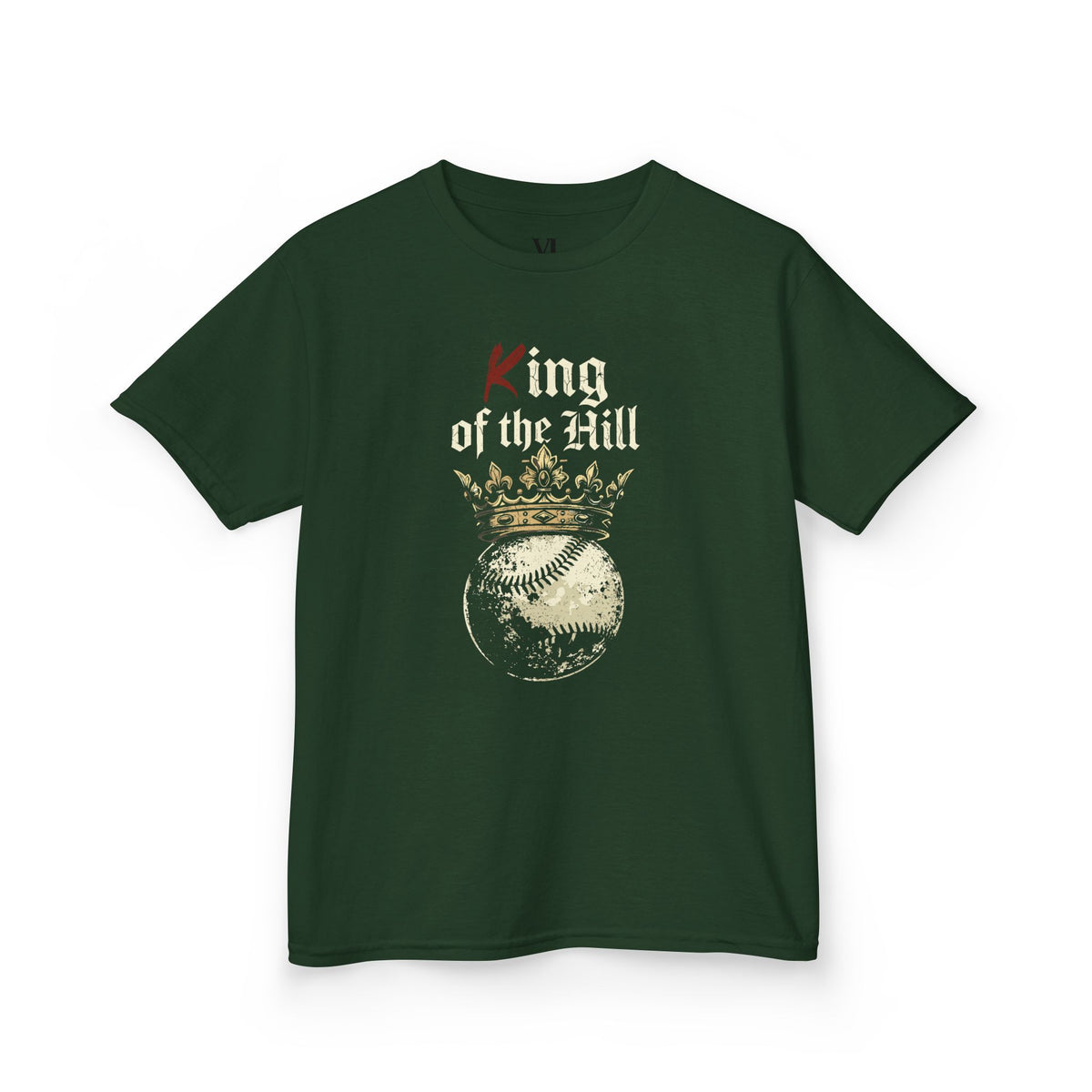 King of the Hill Youth Baseball Graphic Tee