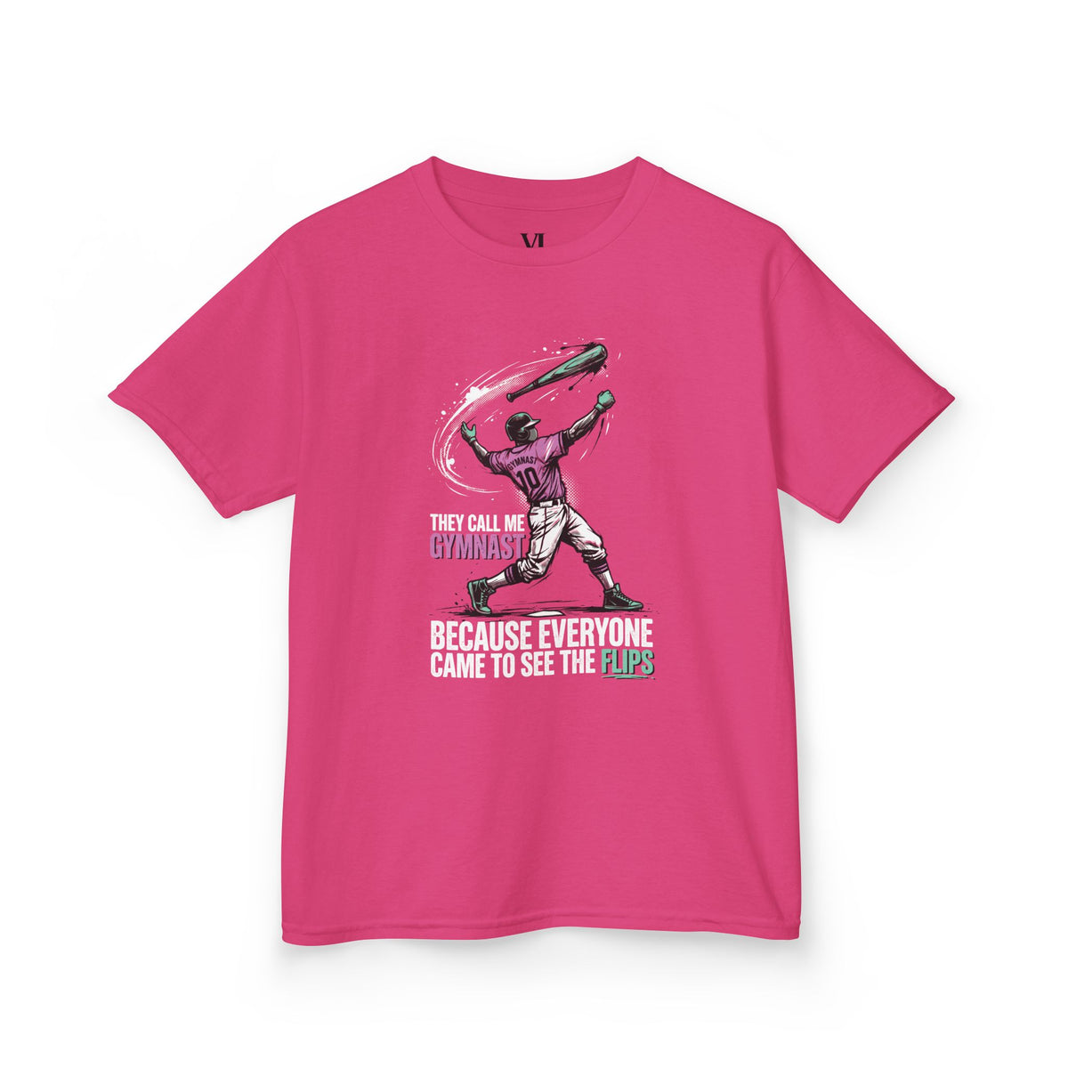 Gymnast Youth Baseball Graphic Tee