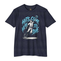 Hits Come Here to Die Baseball Graphic Tee