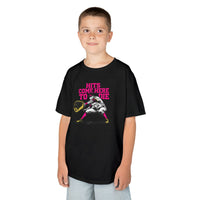 Hits Come Here to Die Infield Youth Baseball Graphic Tee