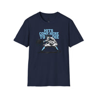Hits Come Here to Die Infielder Baseball Graphic Tee