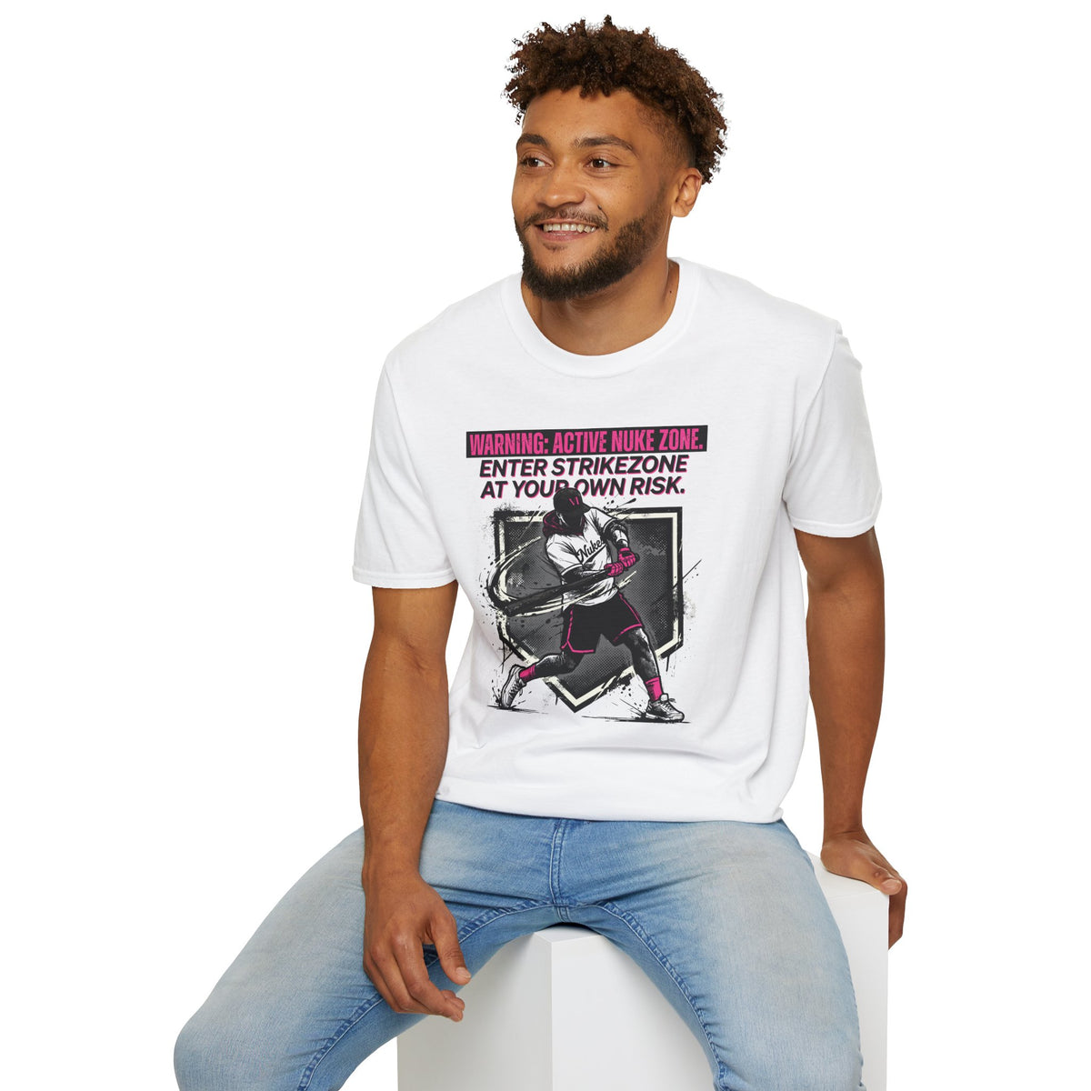 Active Nuke Zone" Baseball Graphic Tee