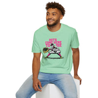 Hits Come Here to Die Infielder Baseball Graphic Tee