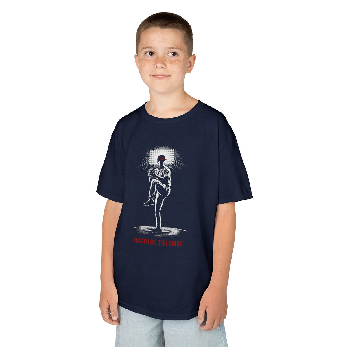 Pitcher's Prayer Youth Baseball Graphic Tee