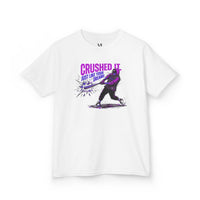 Crushed It Youth Baseball Graphic Tee