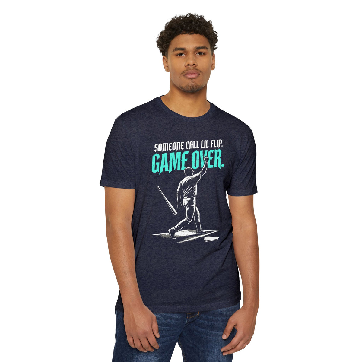 Game Over. Baseball Graphic Tee