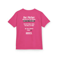 Pitcher's Prayer Youth Baseball Graphic Tee