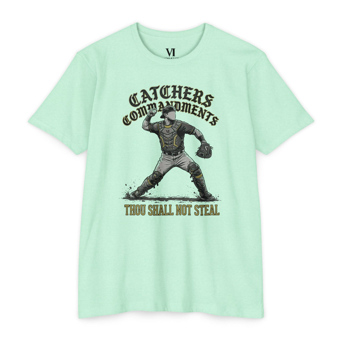 Catchers Commandments Baseball Graphic Tee