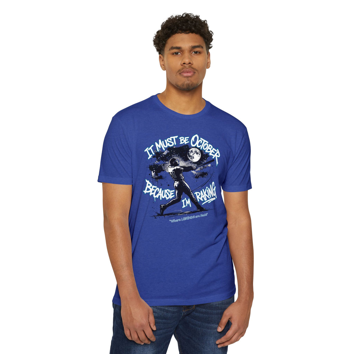October Raking Baseball Graphic Tee