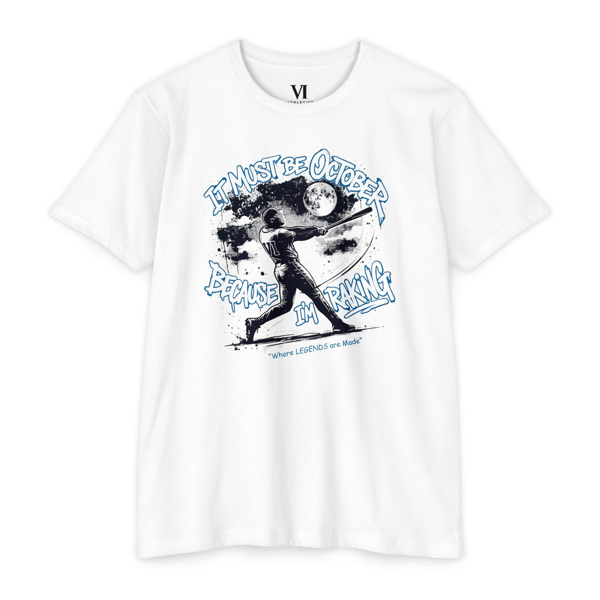 October Raking Baseball Graphic Tee