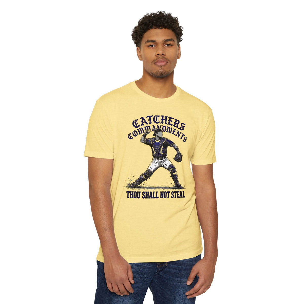 Catchers Commandments Baseball Graphic Tee