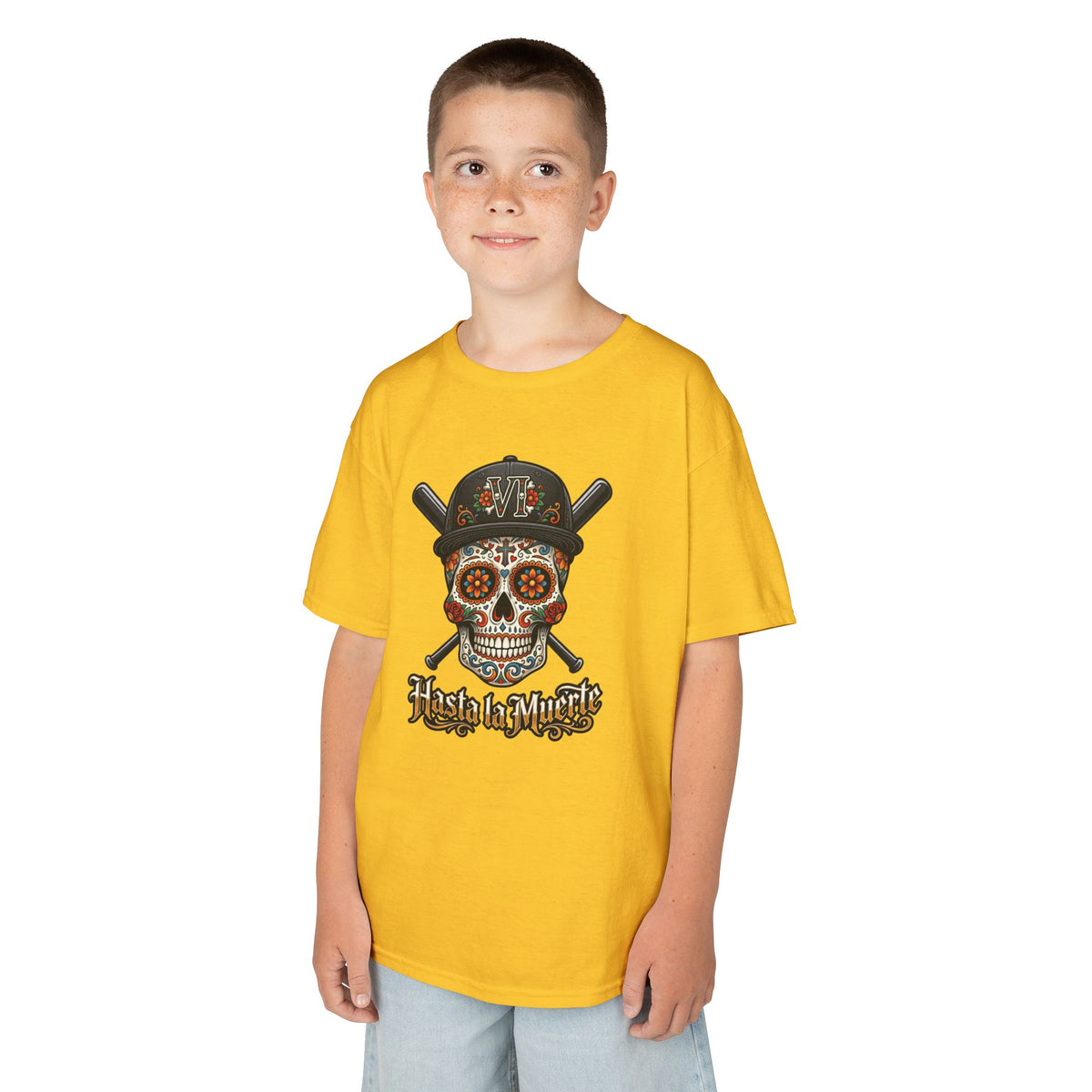 Hasta la Muerte "Until Death" Youth Baseball Graphic Tee