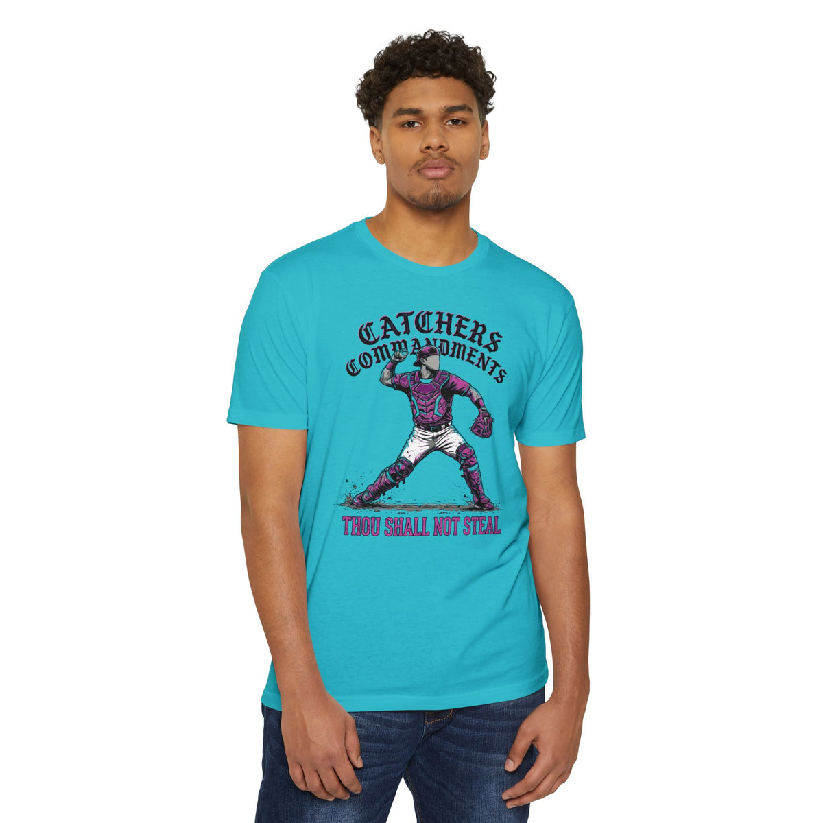 Catchers Commandments Baseball Graphic Tee