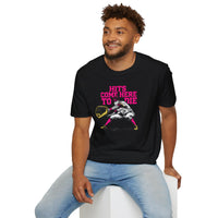 Hits Come Here to Die Infielder Baseball Graphic Tee
