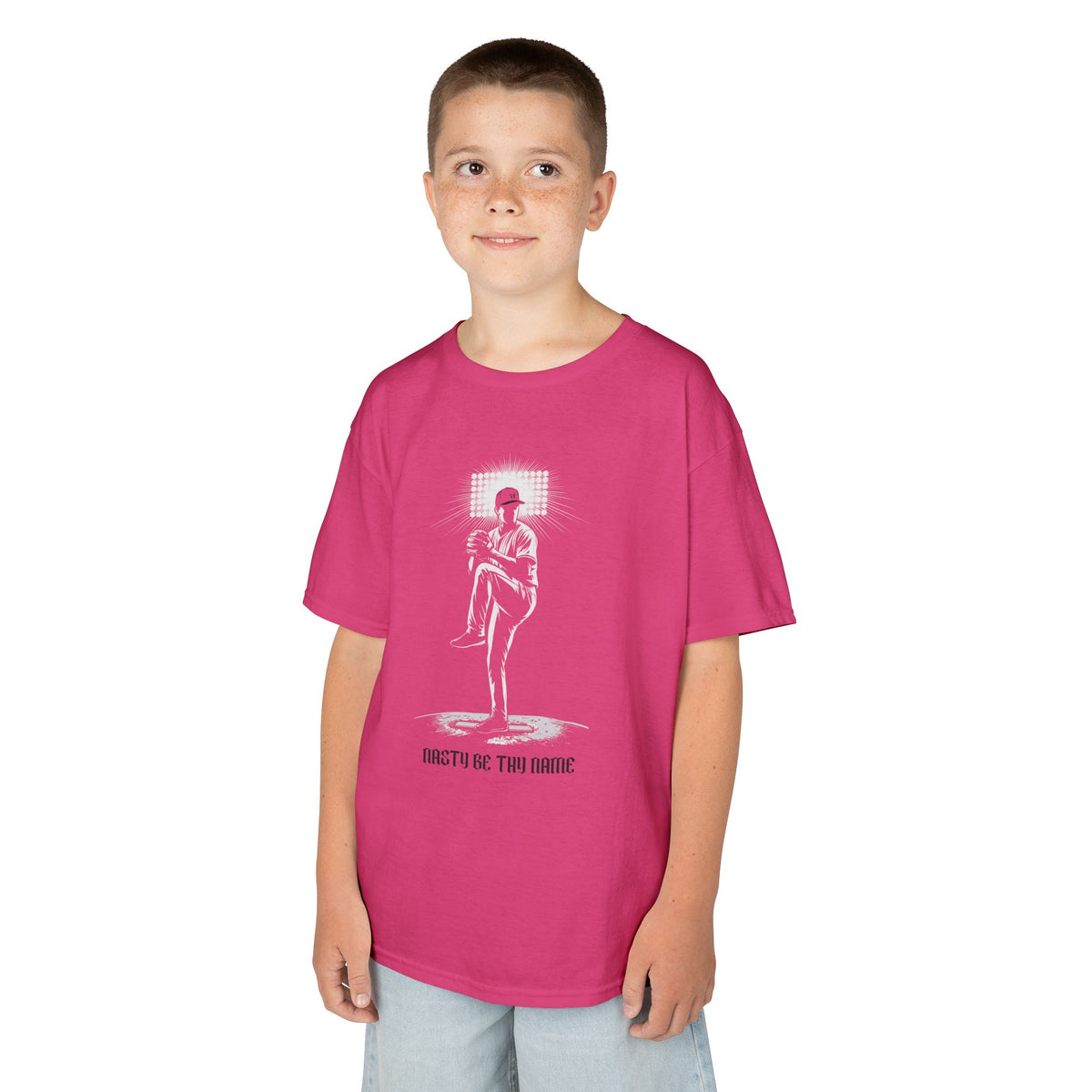 Pitcher's Prayer Youth Baseball Graphic Tee