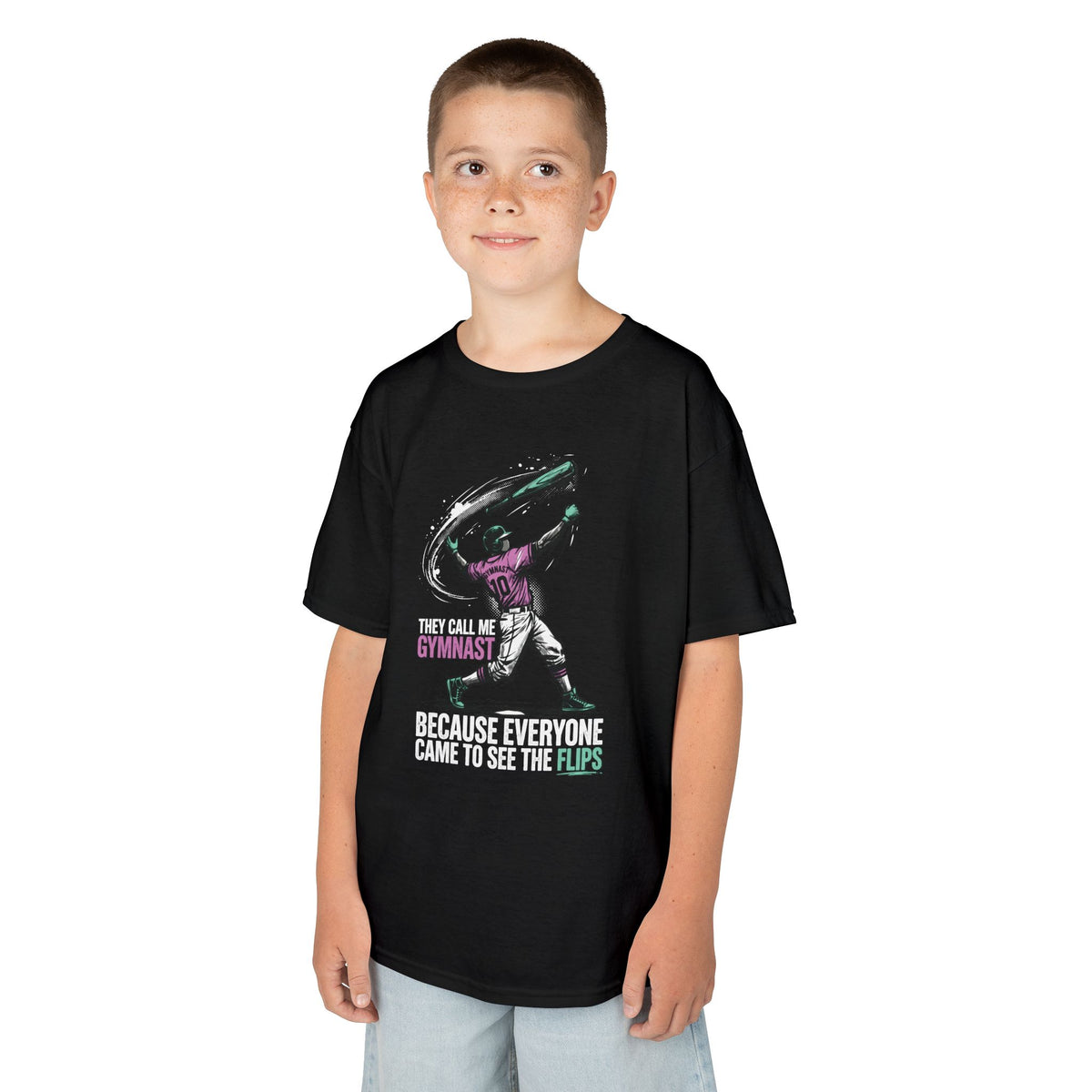 Gymnast Youth Baseball Graphic Tee