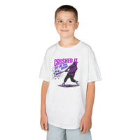 Crushed It Youth Baseball Graphic Tee