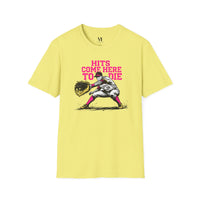 Hits Come Here to Die Infielder Baseball Graphic Tee