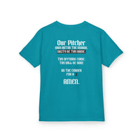 Pitcher's Prayer Youth Baseball Graphic Tee