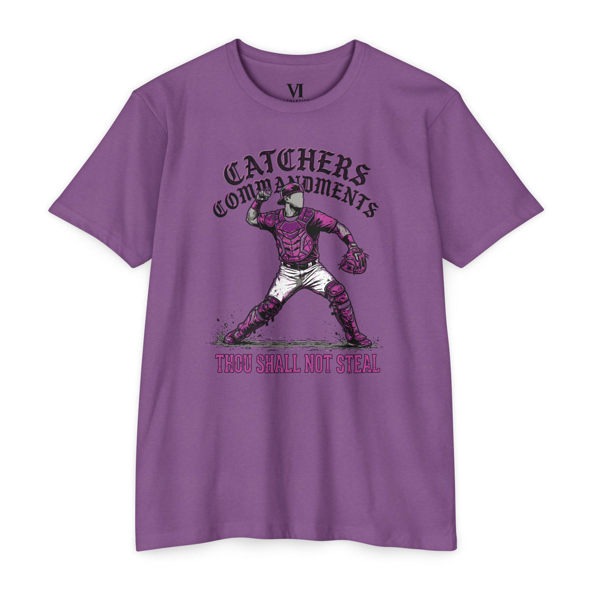 Catchers Commandments Baseball Graphic Tee