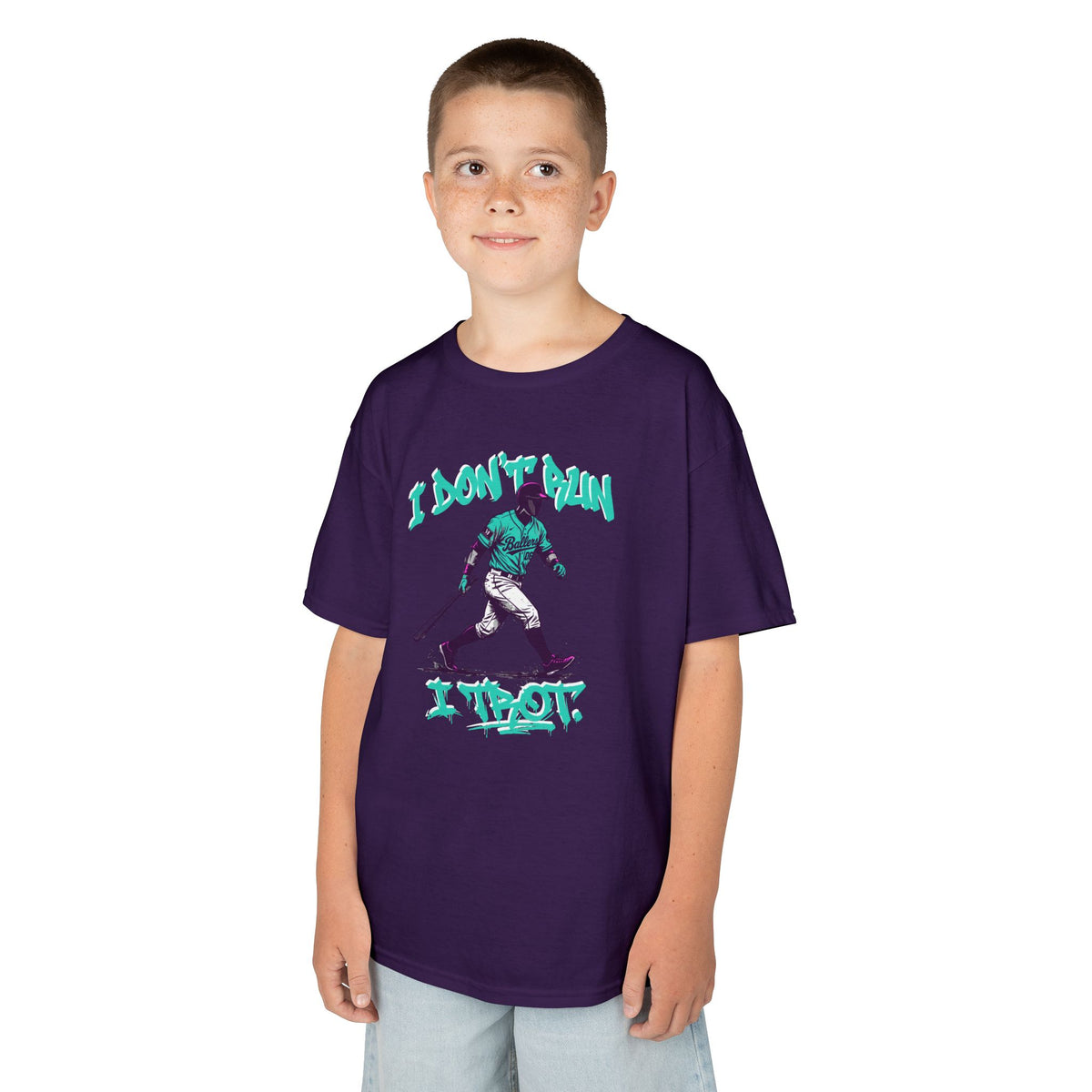 I Trot Youth Baseball Graphic Tee