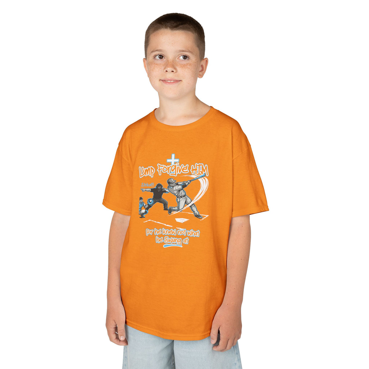 Forgive Him Youth Baseball Tee