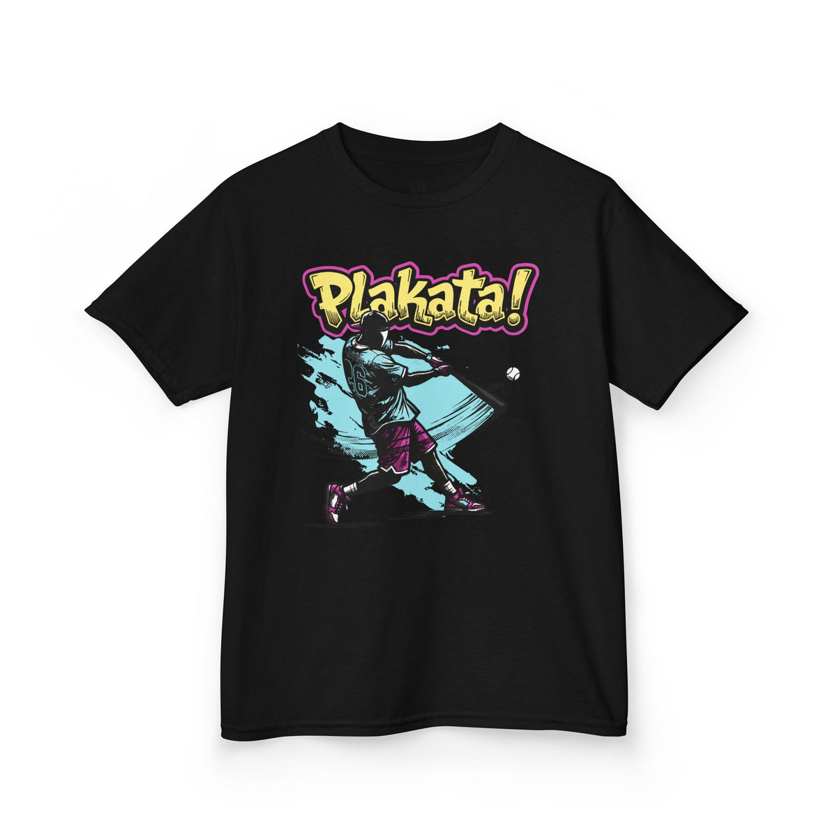 Plakata! Batting Kids T‑Shirt — Youth Baseball Graphic Tee
