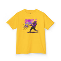Crushed It Youth Baseball Graphic Tee