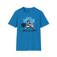 Hits Come Here to Die Infielder Baseball Graphic Tee
