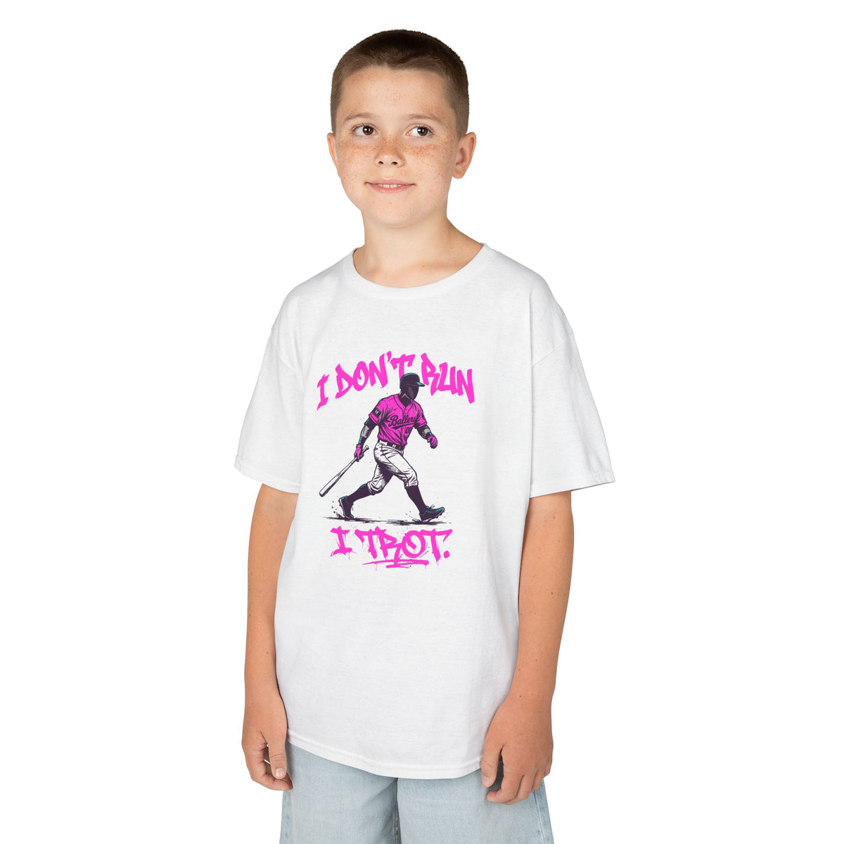 I Trot Youth Baseball Graphic Tee