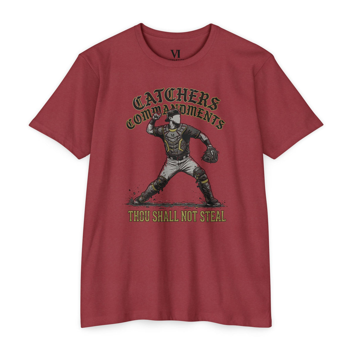 Catchers Commandments Baseball Graphic Tee