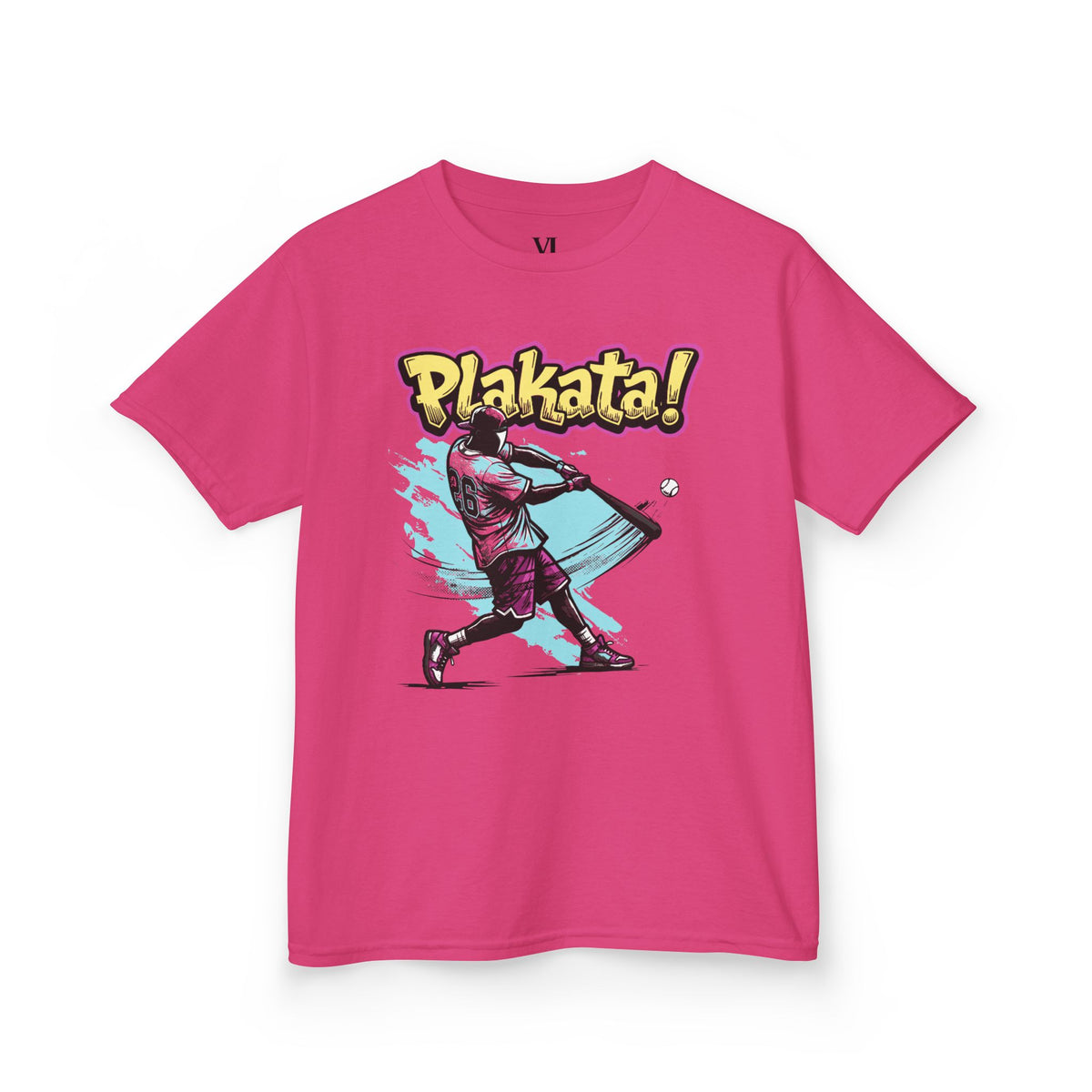 Plakata! Batting Kids T‑Shirt — Youth Baseball Graphic Tee