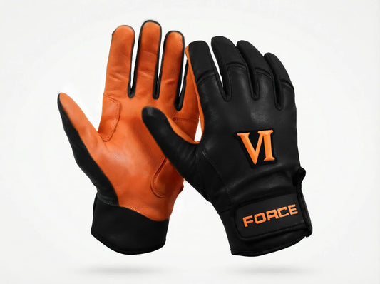 Black Orange Pro Elite Batting Gloves