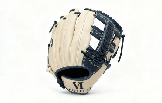 Blonde and Navy Blue American Kip Glove