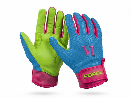 Blueberry Pink Limeade Samoan Graphic Pro Elite Batting Gloves