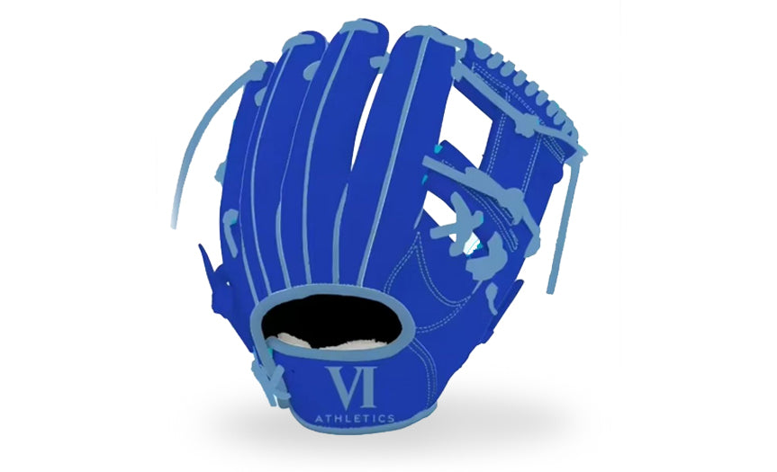 Blue on Blue Pigskin Glove