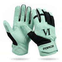 Mint and Black Hyper Elite Batting Gloves