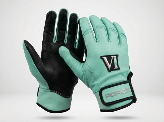 Mint and Black Pro Elite Batting Gloves