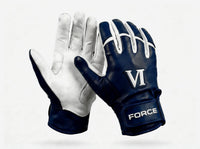 Navy and White Pro Elite Batting Gloves
