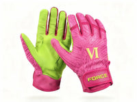 Pink Limeade Samoan Graphic Pro Elite Batting Gloves